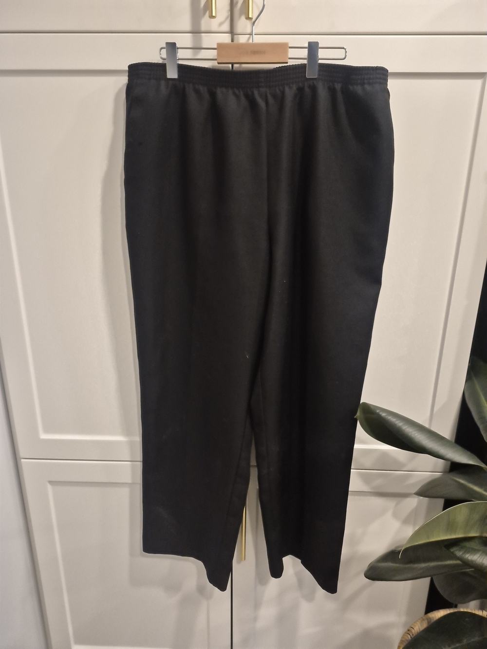 Womens Black Highrise Dress Pants